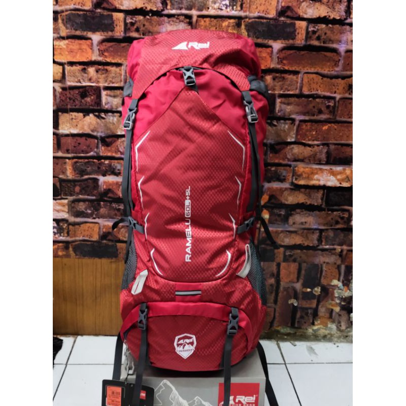 Tas Gunung / Carrier Ramelu 65L Arei Outdoorgear Original+Raincover