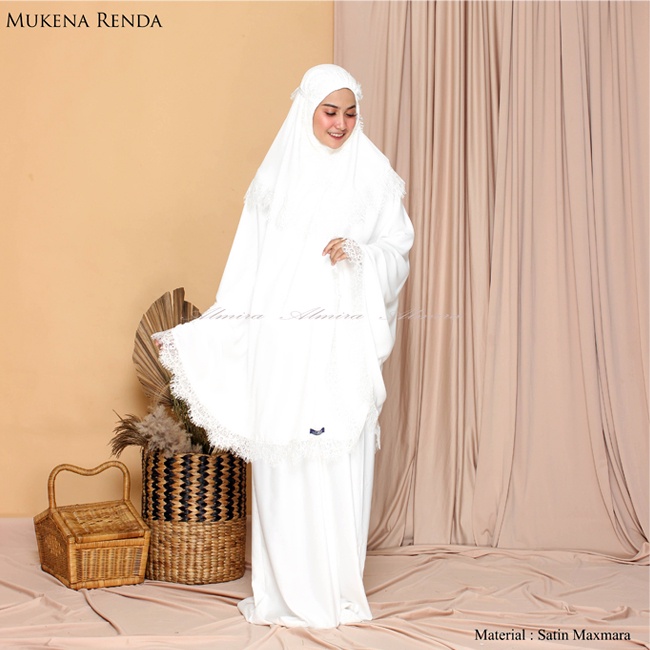 Mukena Mukenah Dewasa  Polos Premium Griyaraditya Almira  Renda Adem Hampers