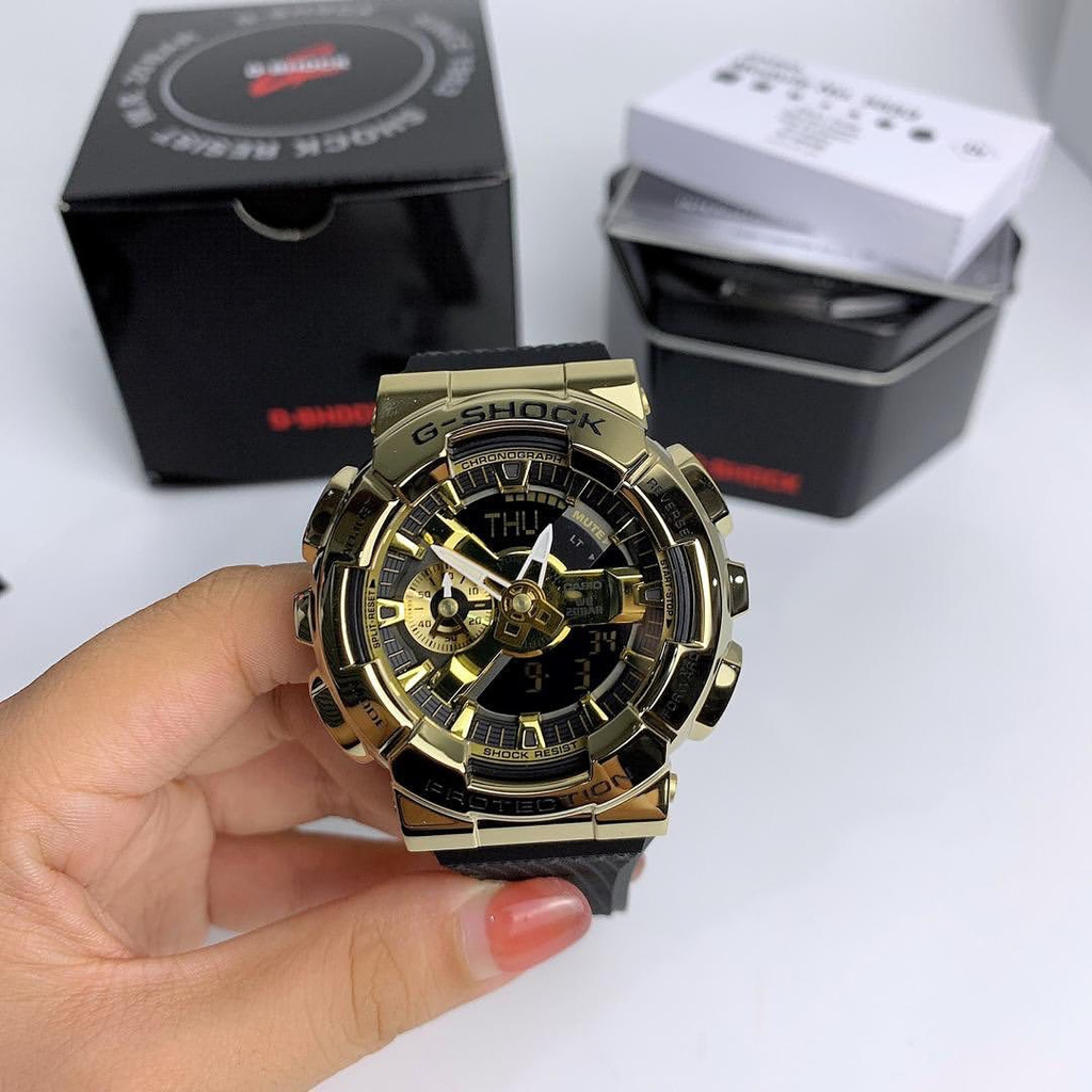JAM TANGAN PRIA WANITA | RANTAI | KULIT | KARET | MURAH | PRIA CASIO GSHOCK GM 110 B STRAP RUBBER CA