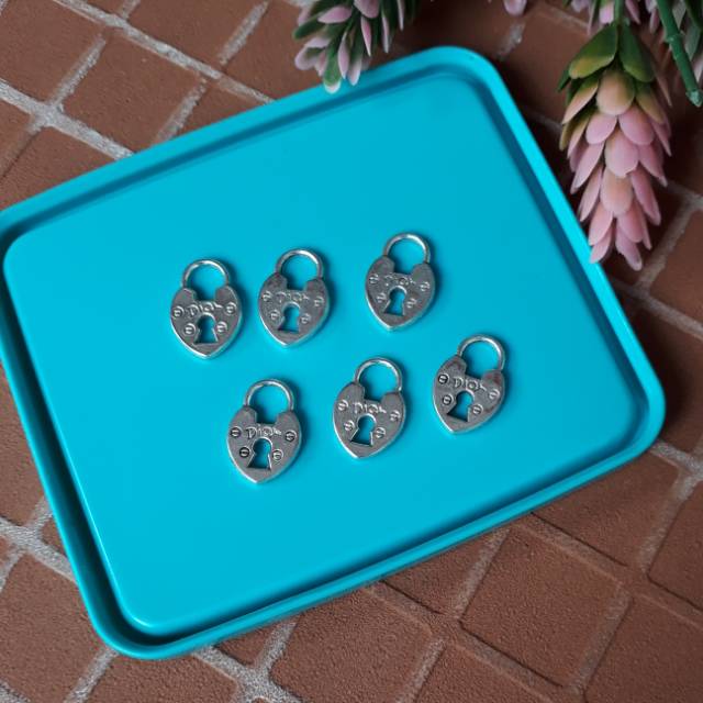 CS24 - Charm Silver Gembok - charm gelang/kalung