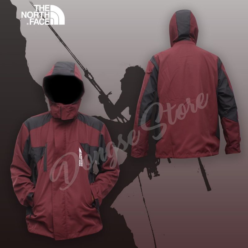 Jaket Tad Polos Murah / Jaket Gunung / Jaket Outdor Pria | Jaket Motor Harian | Jaket Couch-MARUN HITAM DOWN