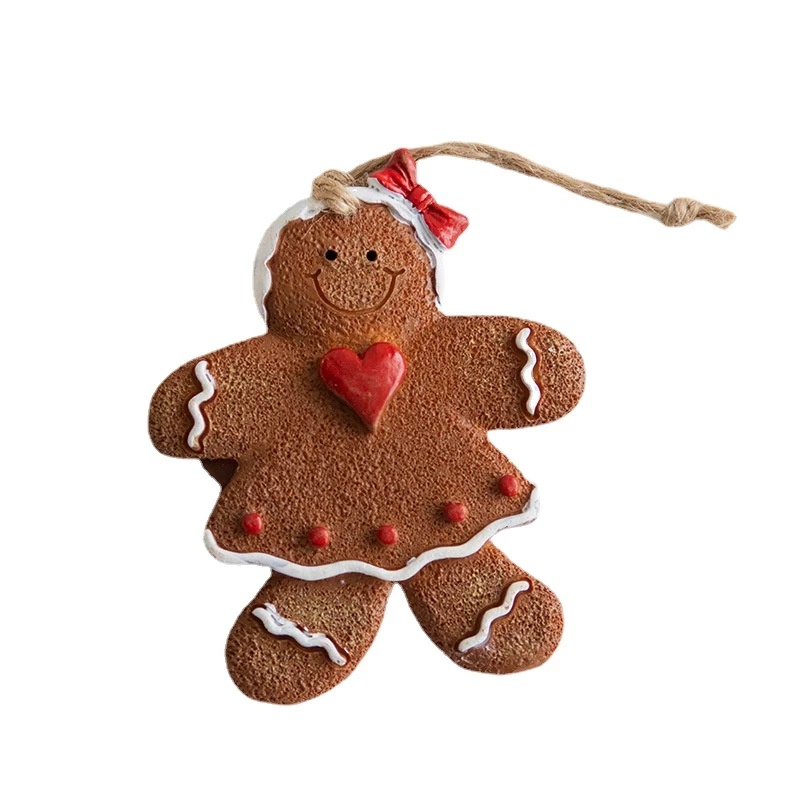 [Christmas Resin Gingerbread Man Pendants] [Christmas Tree Drop Ornaments]