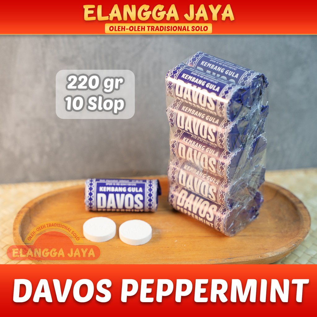 

Permen Davos Peppermint 1 Pak isi 10 Roll