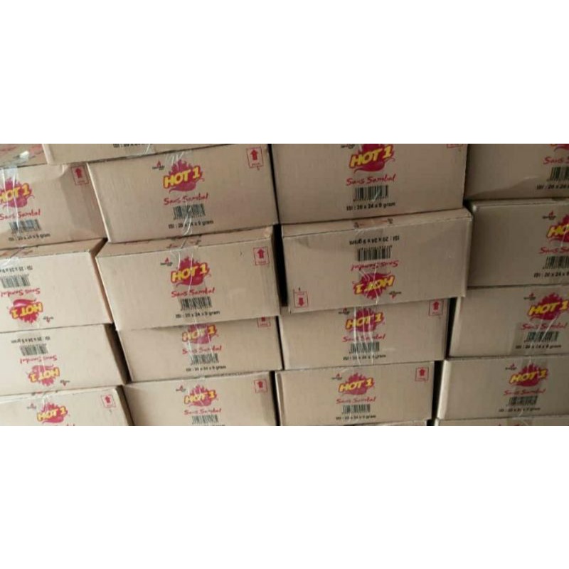 

Kartonan HOt 1 Sambal Stik/Sachet 8 gr 1 karton isi 20 pcs