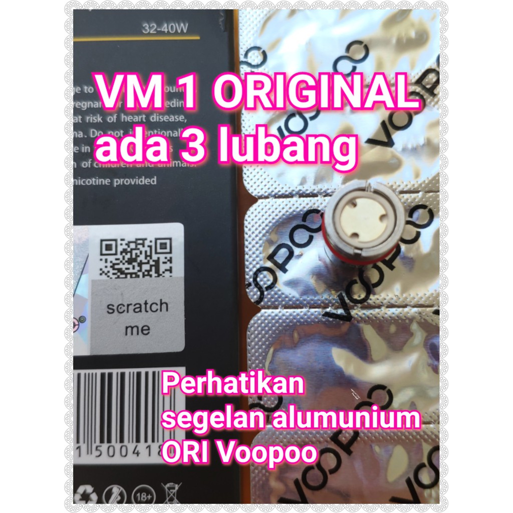 coil vinci voopoo Original lubang 3 Distributor resmi Vinci Innovations