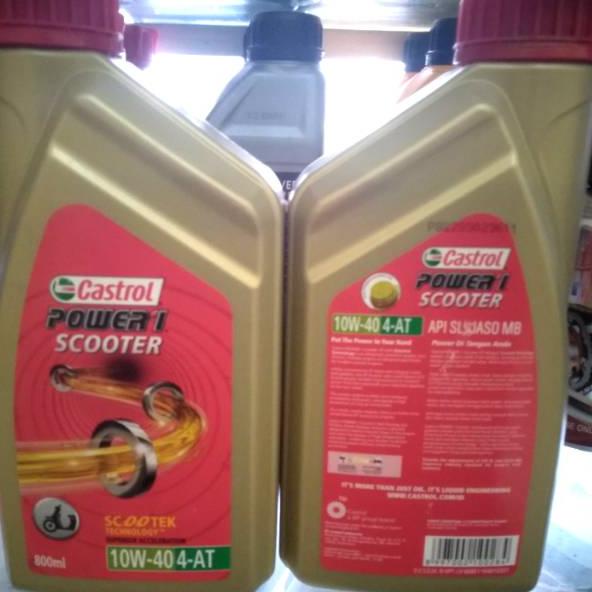 マ Oli mesin matic castrol power 1 uk.0.8 lt..untuk semua jenis motor matic honda.yamaha.suzuki Best
