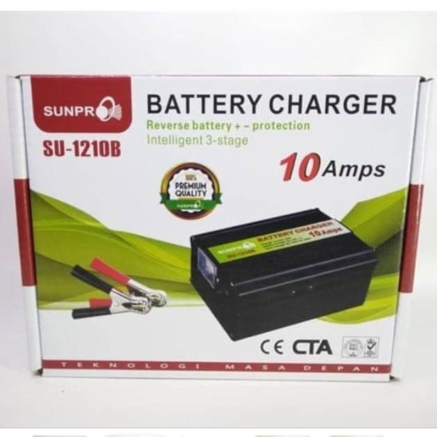 Charger Aki Sunpro SU 1210B 12V 10A Battery Charger High Quality