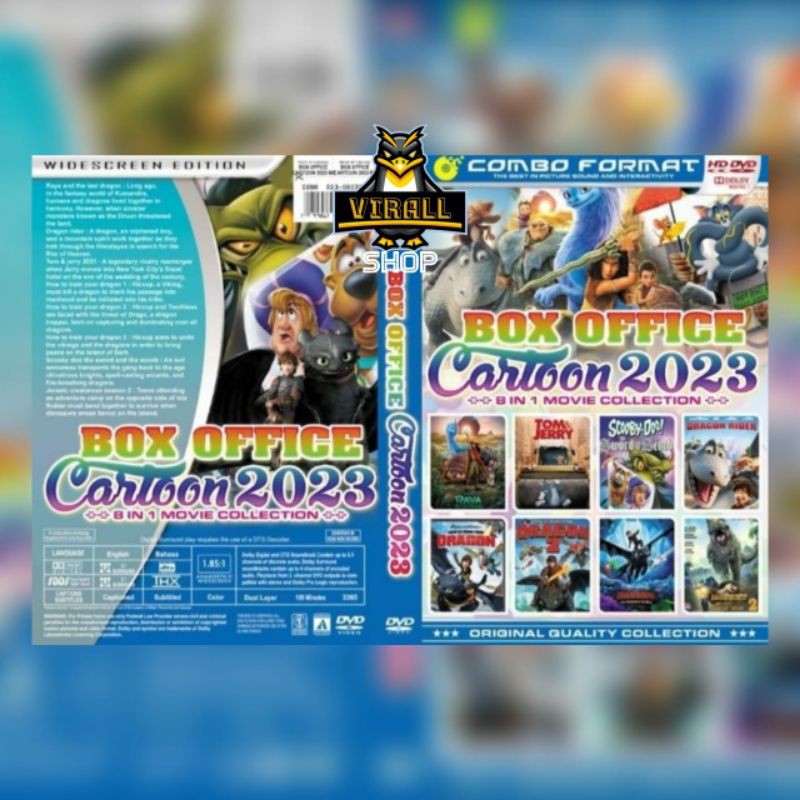 KASET KOLEKSI KARTUN ANAK " BOX OFFICE CARTOON 2023 "
