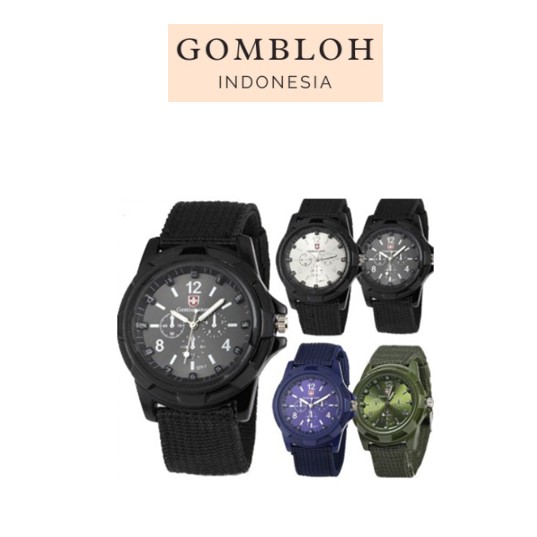 Jam Tangan Pria Gemius Army Tali Canvas
