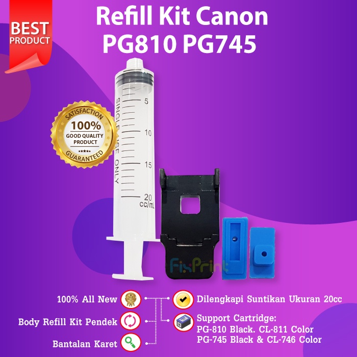 Refill Kit Canon 810 811 CA91 CA92 Penyedot Tinta Cartridge 745s 746s - Model Rendah