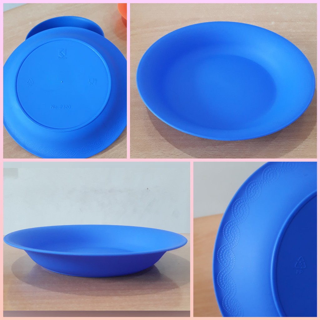 PROMO PIRING PLASTIK Kaneta / Piring makan / Piring cantik / Piring pelangi