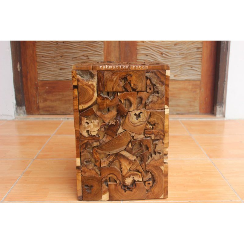 stool kayu jati