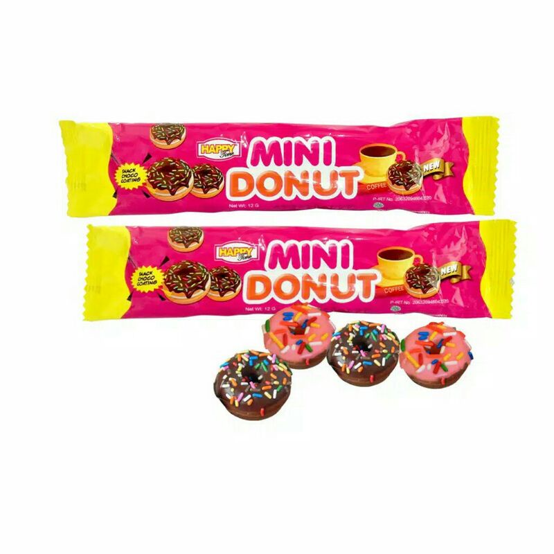 SNACK MINI DONUT / MINI DONAT KUE KERING RENCENG ISI 10PCS