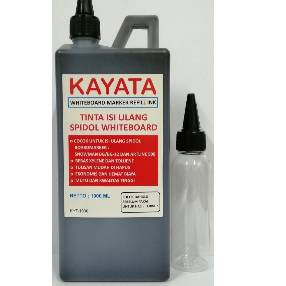 

[PRODUK GB8FO] Tinta spidol whiteboard refill Kayata dan berkualitas 1000 ML Tinta isi ulang spidol KBZ