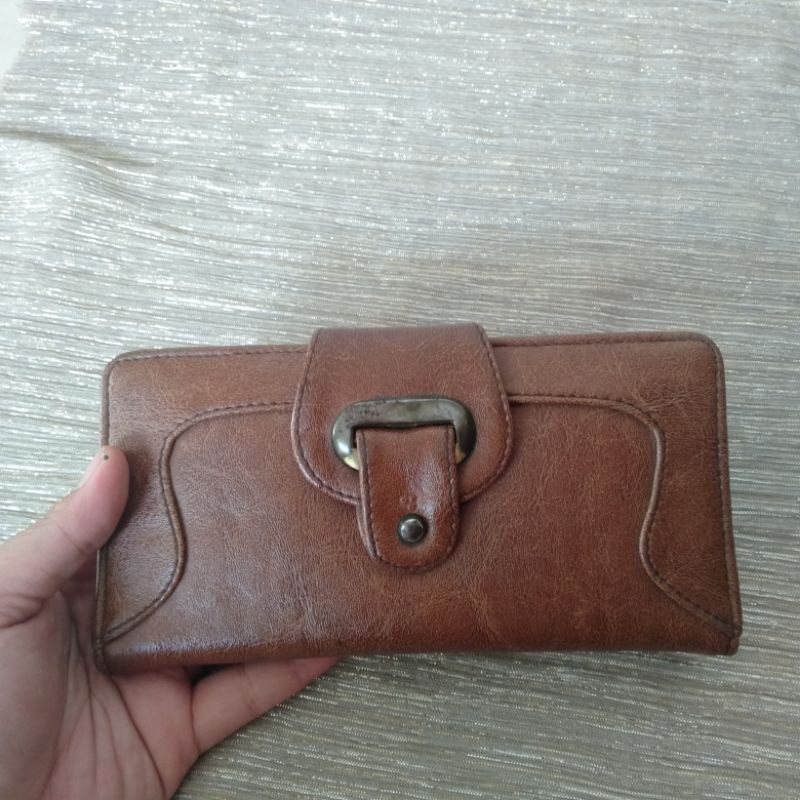 dompet preloved kulit second bekas pakai