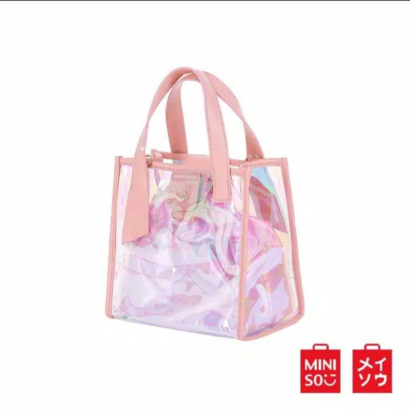 Miniso Official Tas Jinjing/ Tas tangan / Tas wanita Fashionable (ada tali panjang)