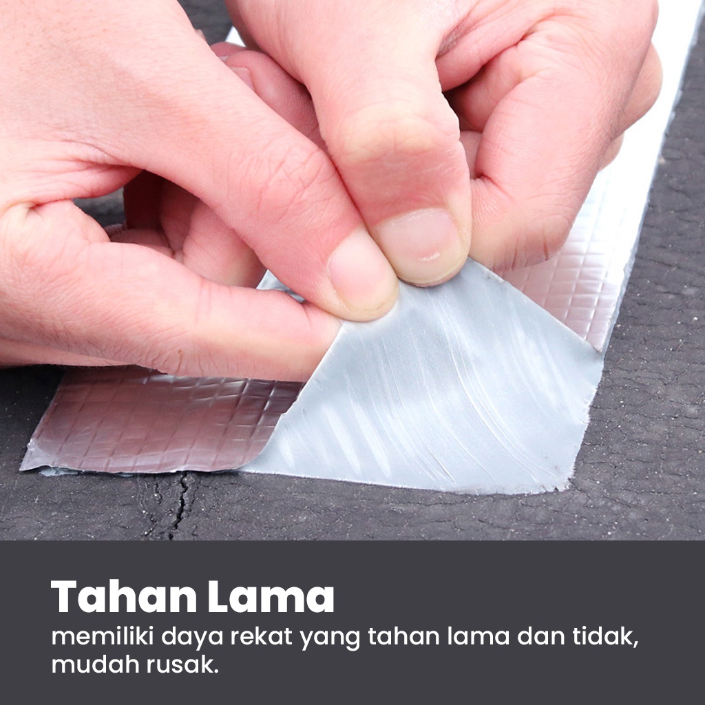 Lakban Aluminium Foil Anti Bocor Super Adhesive Waterproof