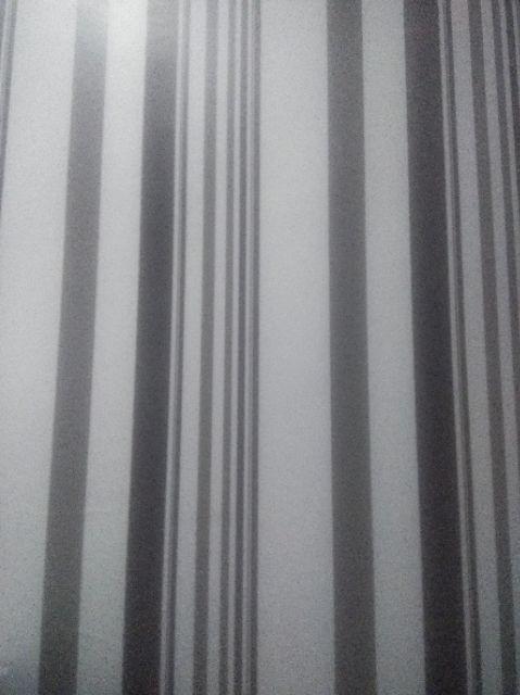 Termurah Wallpaper Sticker Dinding Motif Garis Salur Hitam - Ukuran 45cm X 10m | Anti Air | Lem Kuat