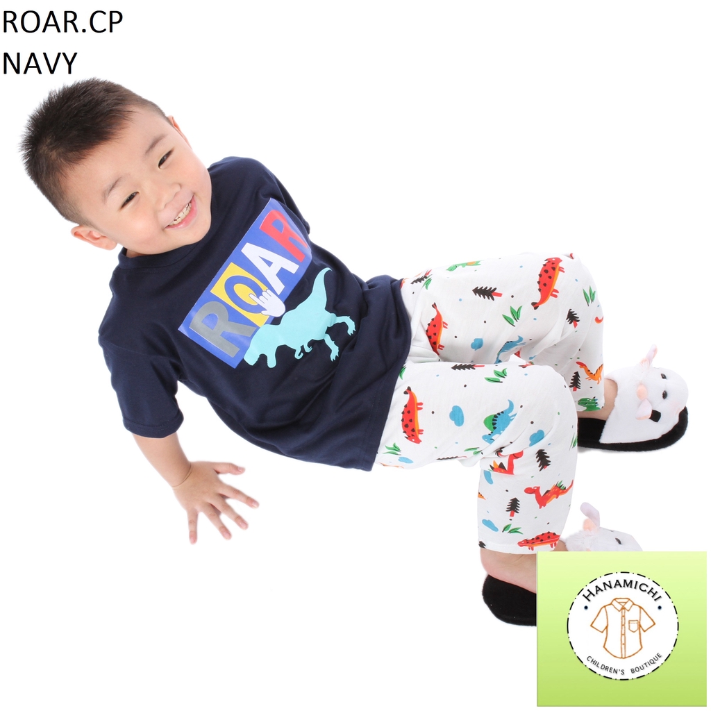 Hanamichi ROAR.CP Setelan Baju Anak Lengan Pendek