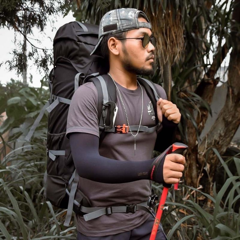 Tas Carrier Gunung 60 Liter Original Gratis Rain Cover - Irco Ksatria Hitam