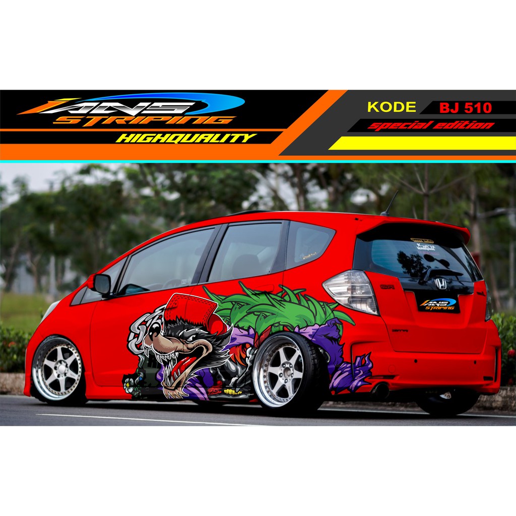 STICKER VARIASI MOBIL JAZZ BRIO SIGRA AGYA SWIFT YARIS / DECAL STICKER MOBIL / STIKER MOBIL SRIGALA