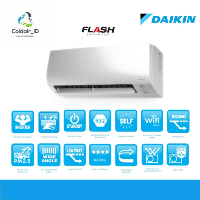 AC/ AC Daikin/ Daikin Flash Inverter 1 PK