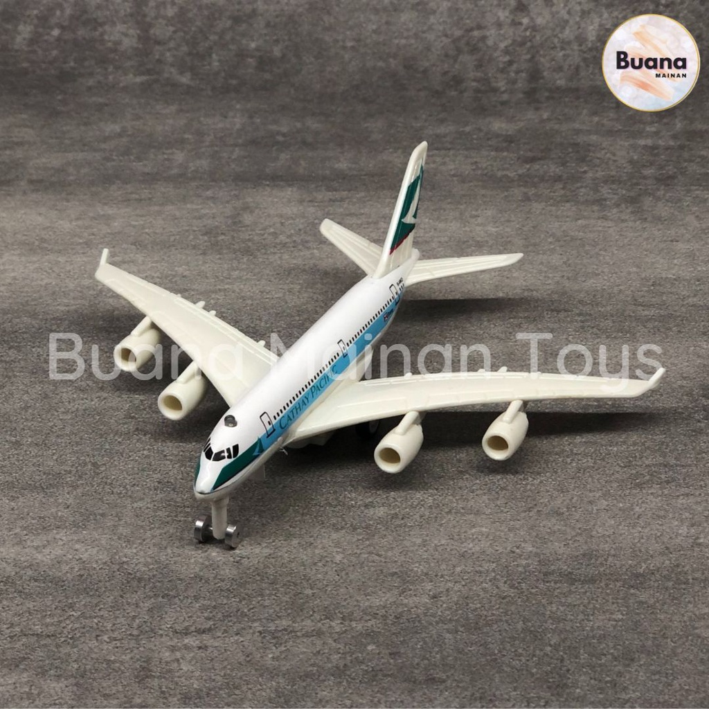 DIECAST AIR PLANE PESAWAT TERBANG BOEING LIGHT SOUND MAINAN ANAK