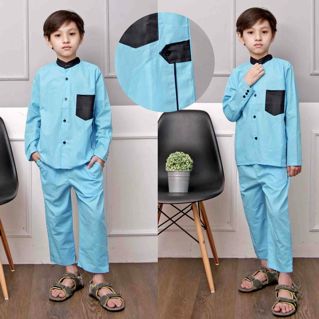 BISA COD - ARPIOS SHOP // STELAN KOKO ANAK ZAVIER // SATU SET ( BAJU KOKO + CELANA ) MODEL TERBARU