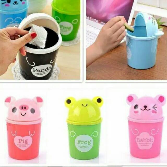 Tempat sampah meja , tempat sampah mini karakter , tempat sampah karakter ,