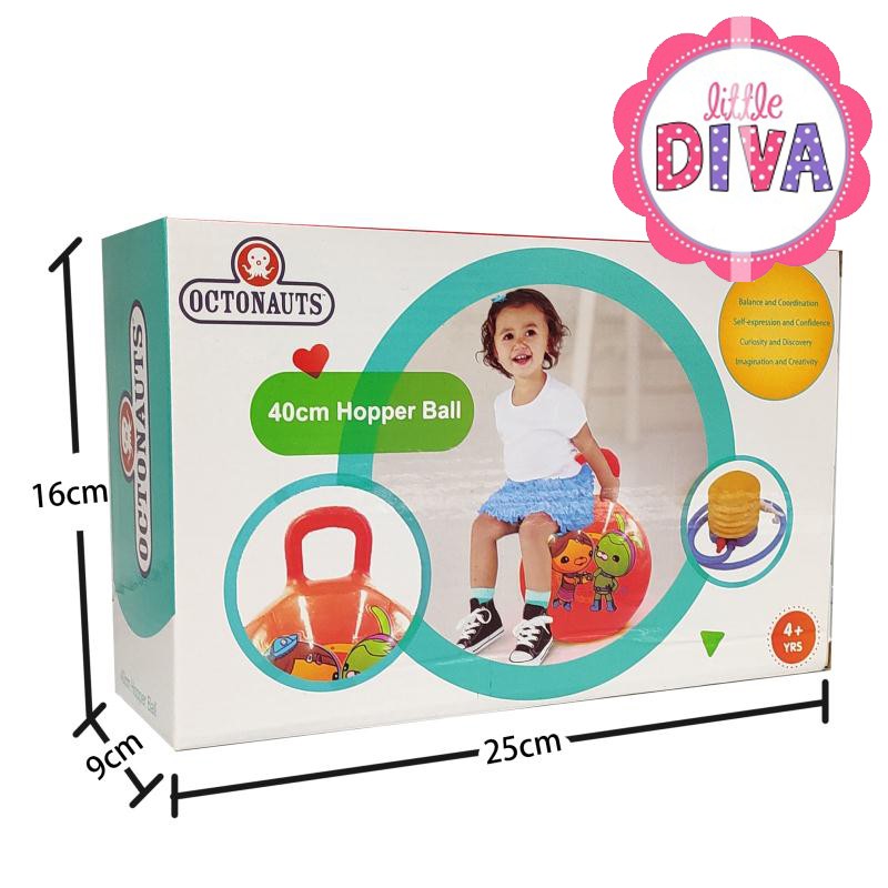 Mainan Bola anak jumping ball OCTONAUTS - HOPPER BALL FREE POMPA - BOLA LOMPAT ANAK - Usia 4 Tahun Keatas bouncing memantul
