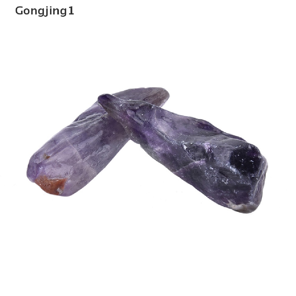 Gongjing1 100g Batu Kristal Amethyst Quartz Warna Ungu Untuk Dekorasi