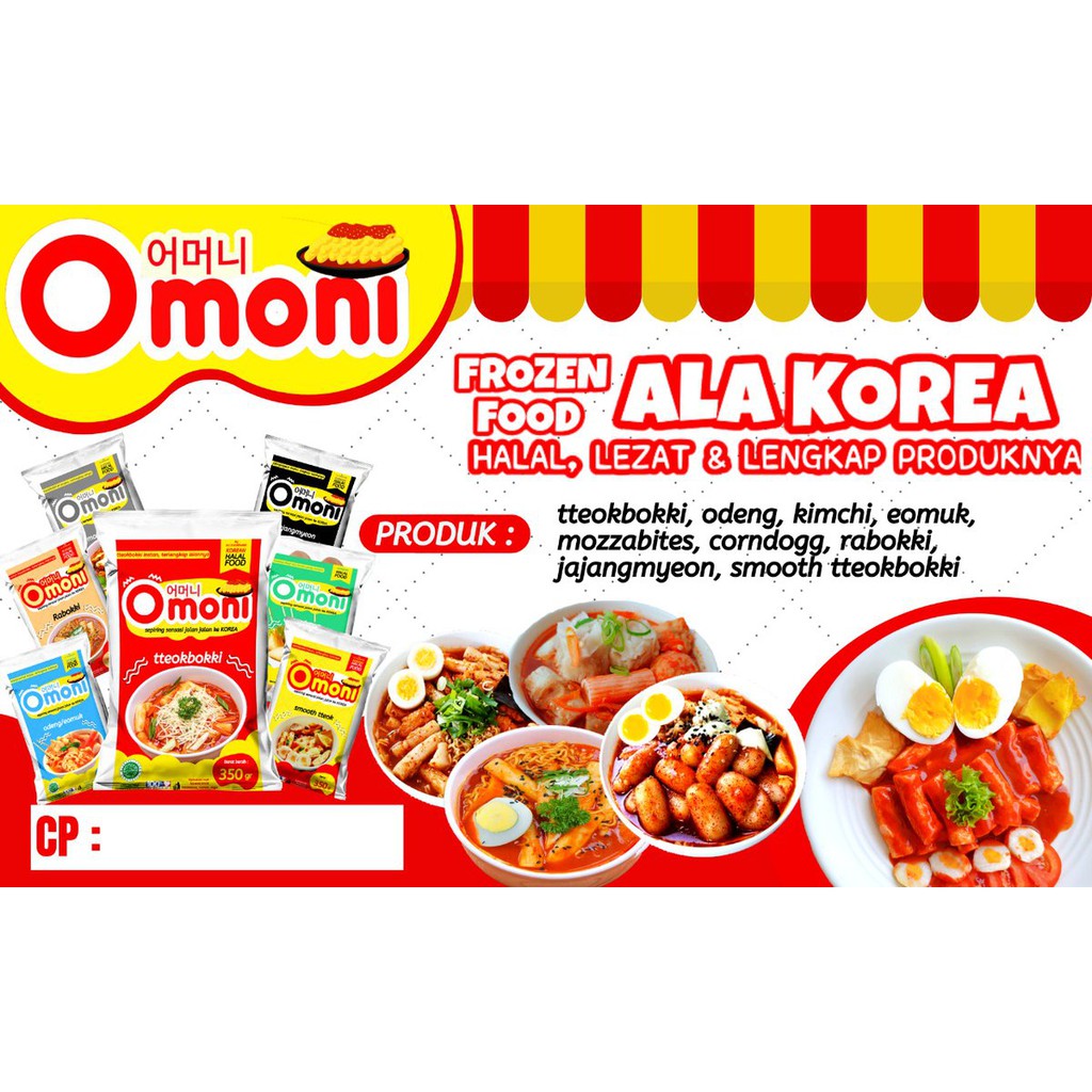 

Paket khusus Reseller/agen Omoni Halal Korean Food Makanan Korea