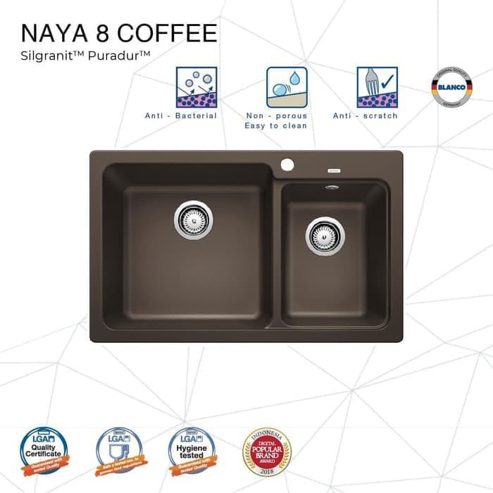 BLANCO Naya 8 Silgranit Kitchen Sink