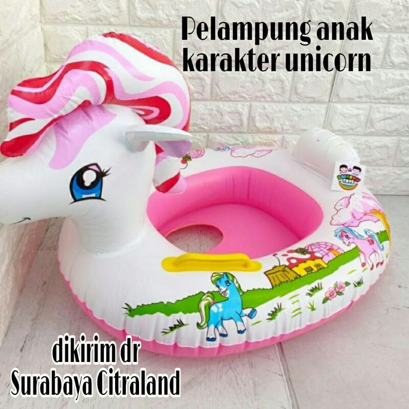 Pelampung anak berenang karakter unicorn