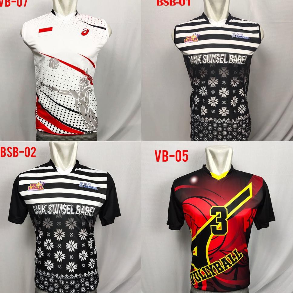 [KODE 4581] JERSEY PROLIGA KAOS VOLI PRINTING BANK SUMSEL BABEL