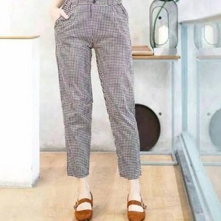 IXR 915 CELANA  TARTAN  WANITA CELANA  TARTAN  BAGGY PANTS 