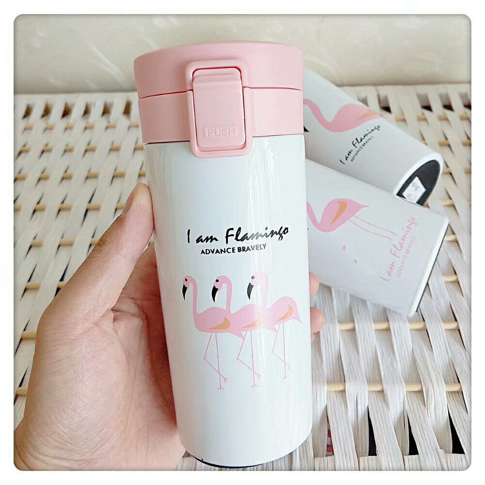 RG Vacumm Flask Flamingo Style Stainless Termos 320 ML (B04)