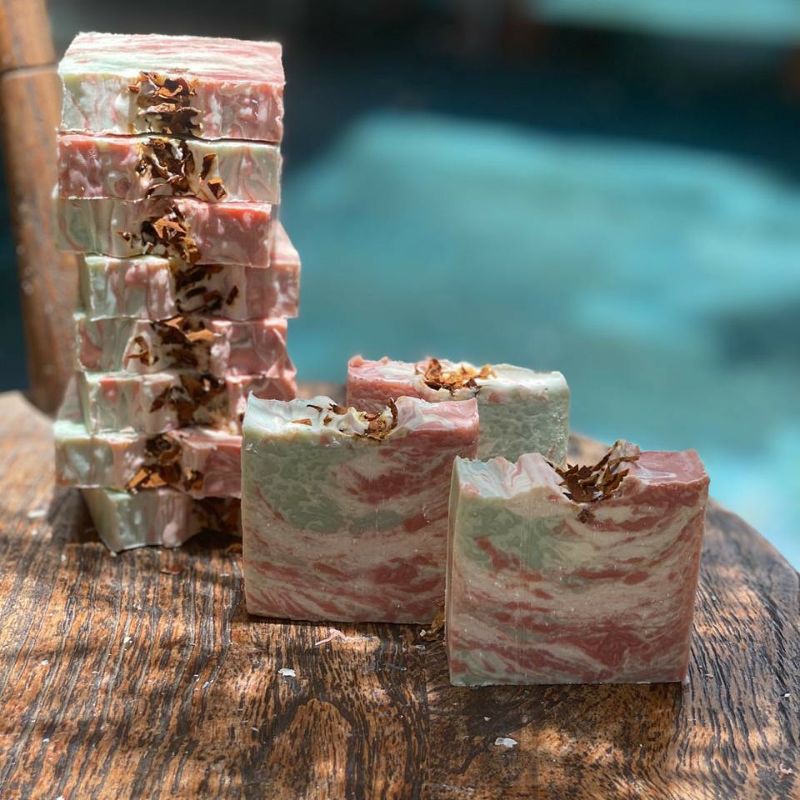 LA FLEUR NATURAL SOAP BAR APPLE ROSE