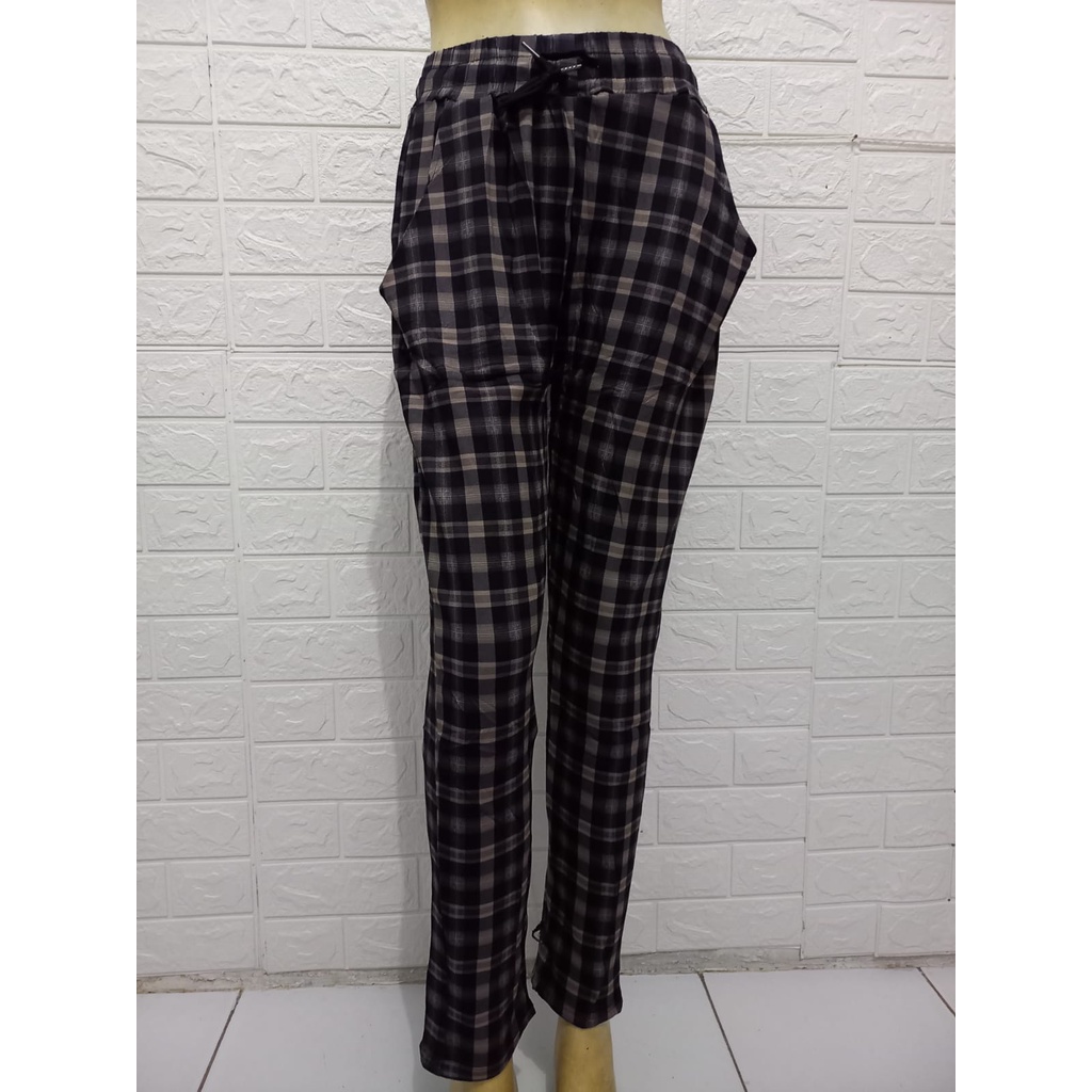 celana kotak import wanita terbaru / celana panjang cewek kotak import