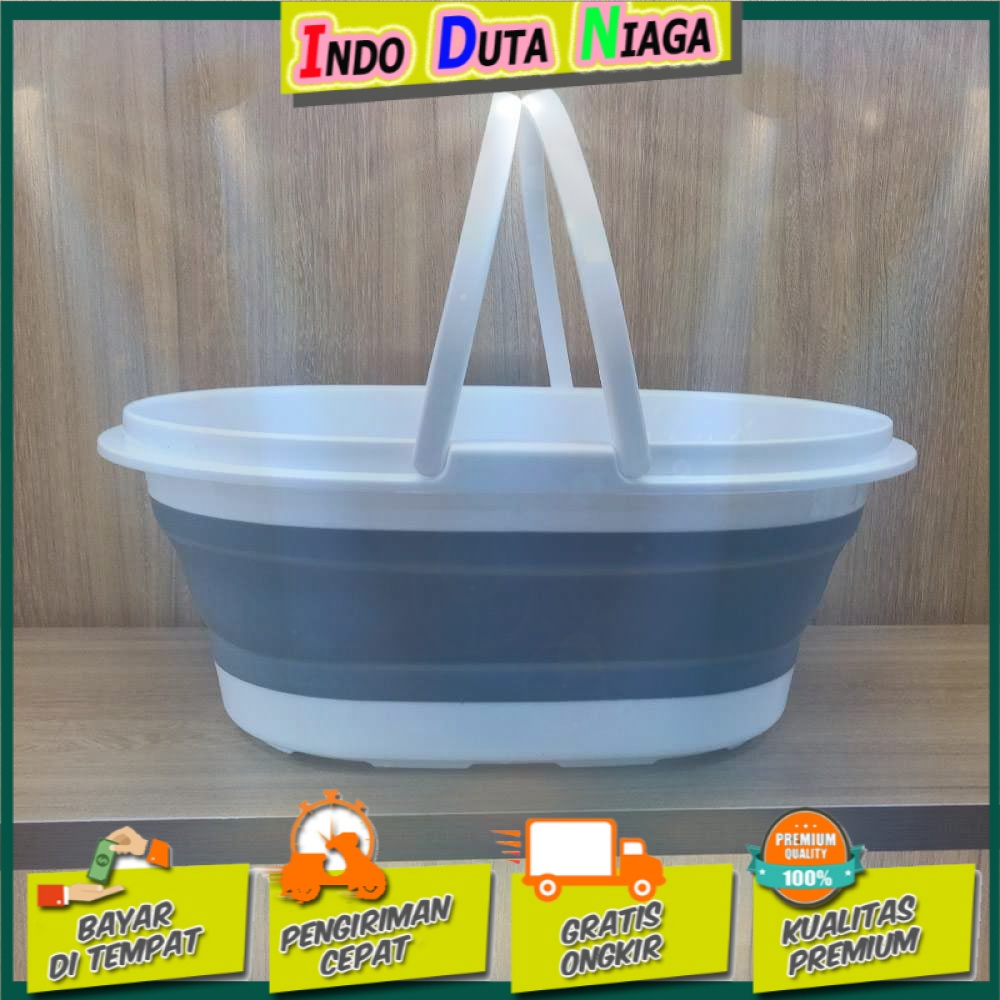 LAZEWING Baskom Ember Lipat Laundry Water Bucket Foldable - BPS244