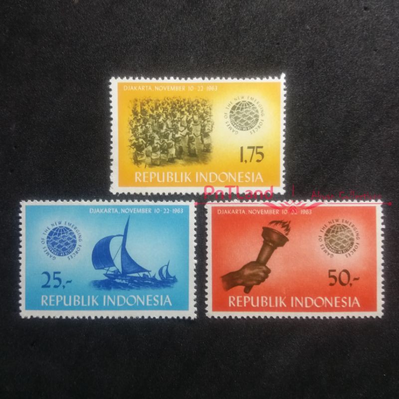 

Prangko Indonesia Seri GANEFO thn 1963 Mint 3 pcs - I 73