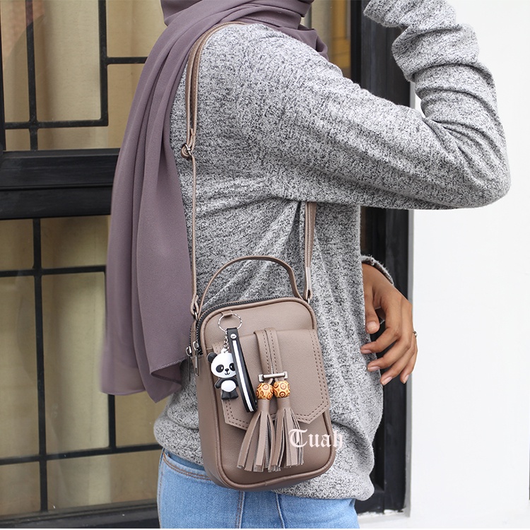 TUAH SLIMBAGS ( New / HARGA GROSIR ) / TAS Pouch HP 3 Ruang Rumbay Gundu Series High quality IW -27 / Tas Selempang Wanita / Tas Hp Dan Uang Wanita / Tas Wanita Koreaan Style / Tas wanita Terbaru kekinian &amp; Terlaris