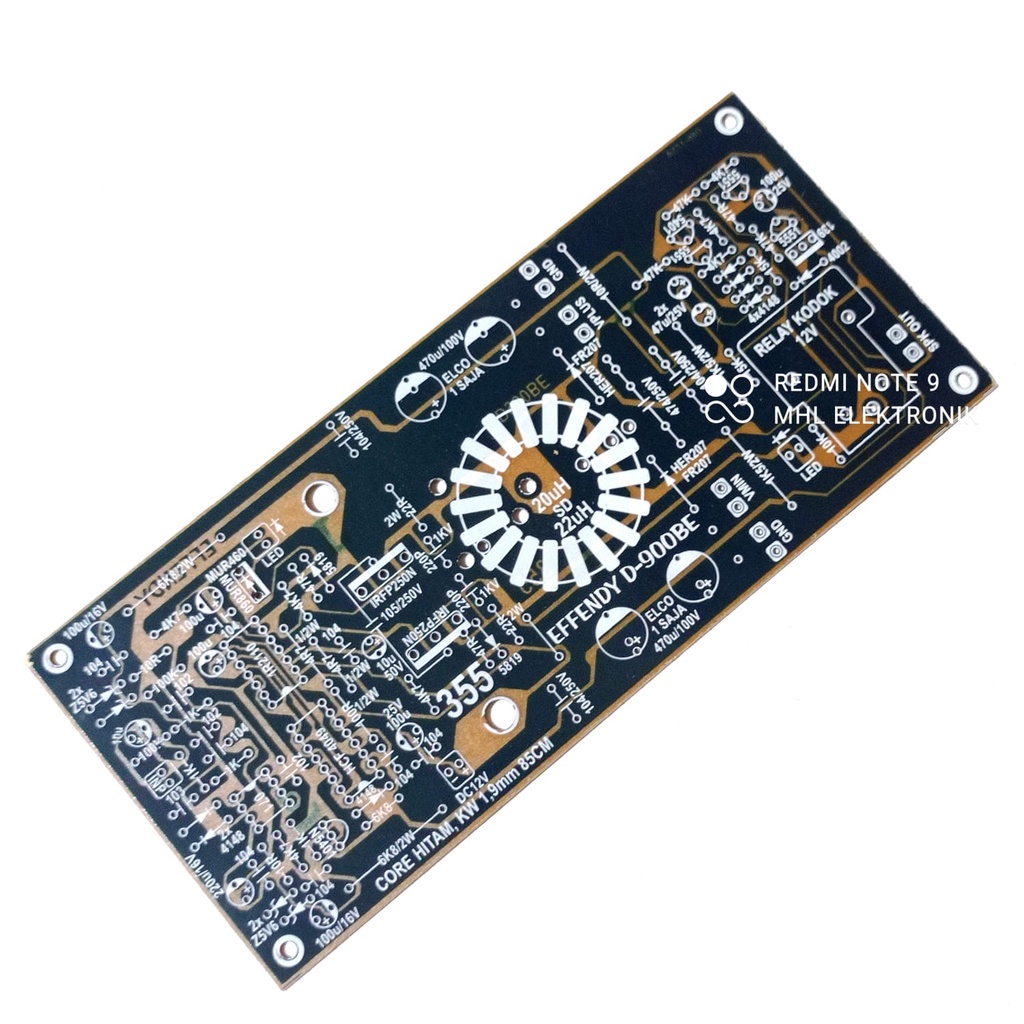 PCB Power Amplifier Class D D900 V.3 EFFENDY PROTECTOR 355