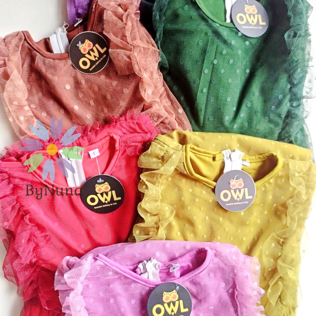 BAJU GAMIS ANAK IDUL FITRI TULE CROWN ID