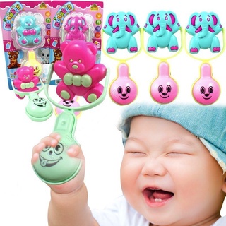 [OCT1806] Mainan Handbell Press Kerincingan Bayi Seri Hewan SNI - Krincingan Suara