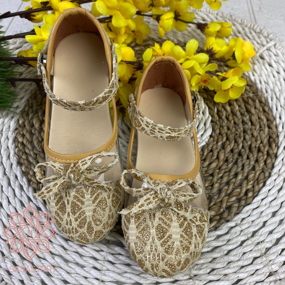 SEPATU FLATSHOES PESTA BROKAT 1 2 3 4 5 6 USIA HA16