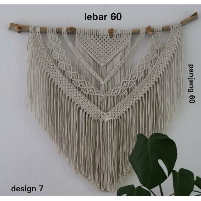 Hiasan dinding macrame wall hanging design jumbo