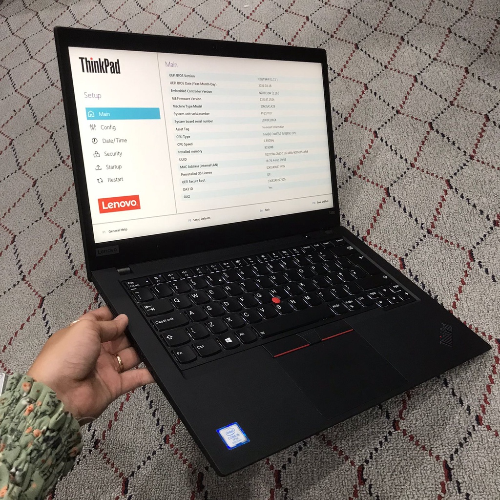 Lenovo Thinkpad T490 Intel Core i5 Generasi 8Th