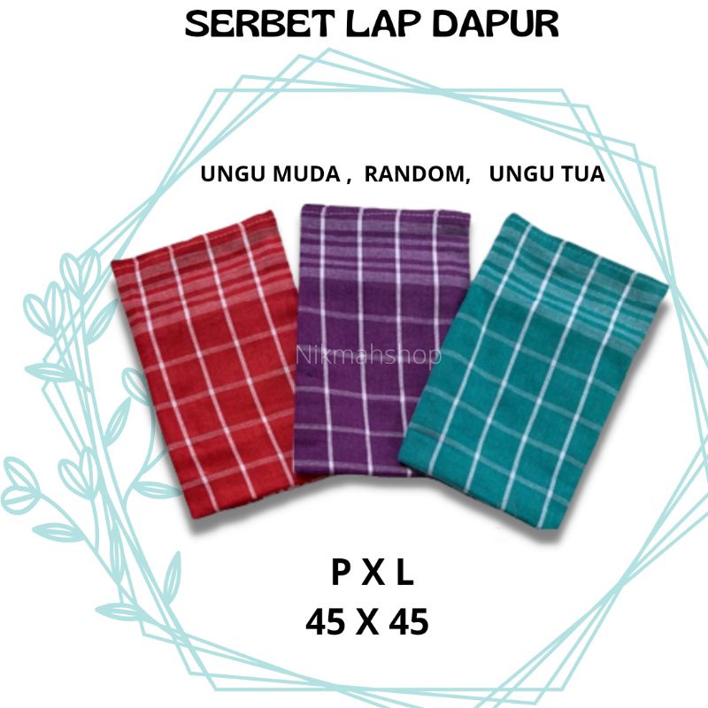 Serbet lap dapur serbaguna BISA PILIH WARNA