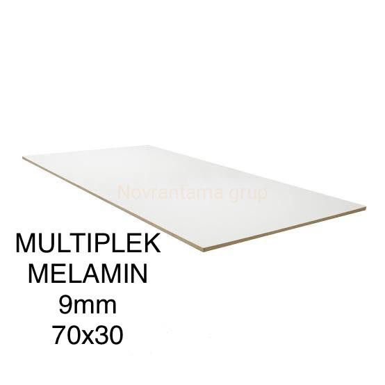 Multiplek / Triplek melamin putih 9mm (70x30)cm, melaminto plywood, white